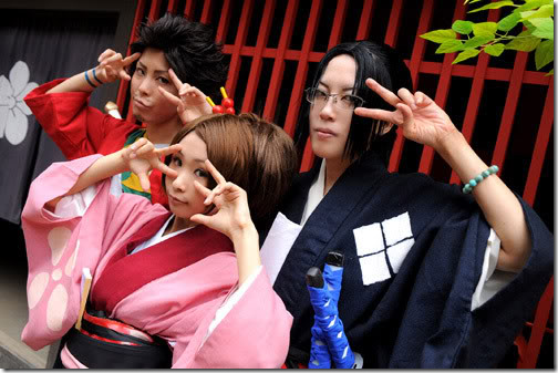samurai champloo cosplay - mugen, fuu, and jin