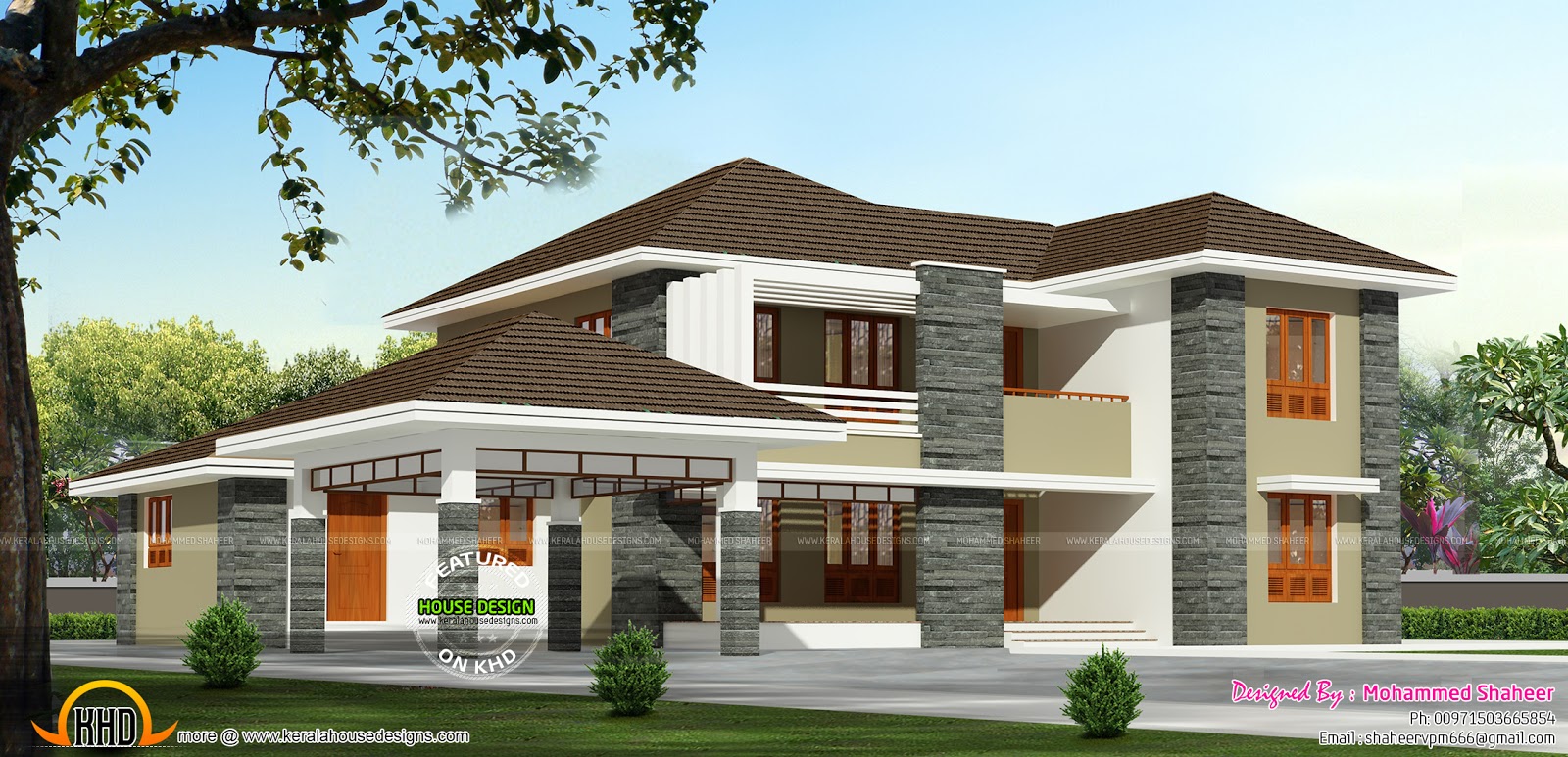 2000 square foot house Kerala home design and floor plans