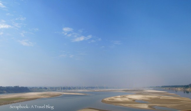 River Ganga and the sandy riverbed on the way to Vindhyachal