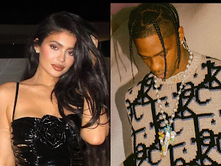 Kylie Jenner and Travis Scott Clasp Hands As She Flaunts in Latex LBD On Date Night out Photo