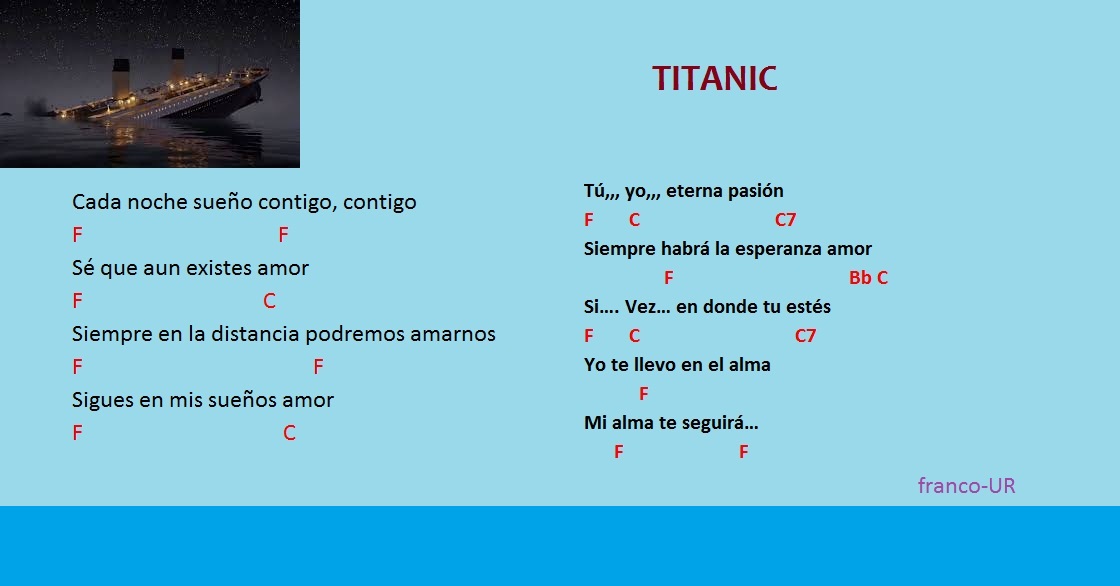 TITANIC - LETRA ESPAÑOL.