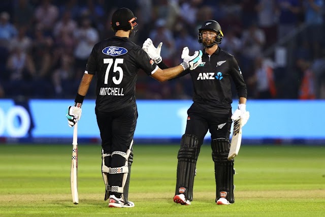 Conway, Mitchell too hot to handle for England in the first ODI