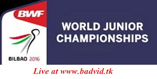 BWF World Junior Championships Eye-Level Cups 2016 live streaming