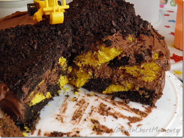 Construction zone cake