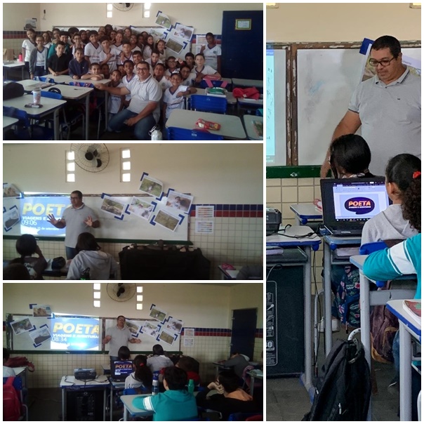 ALUNOS DO MESTRA BEATRIZ TEM PALESTRA AULA COM O BLOGUEIRO CLÁUDIO ANDRÉ