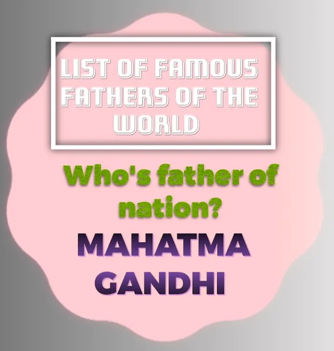 List of Famous Fathers of the World