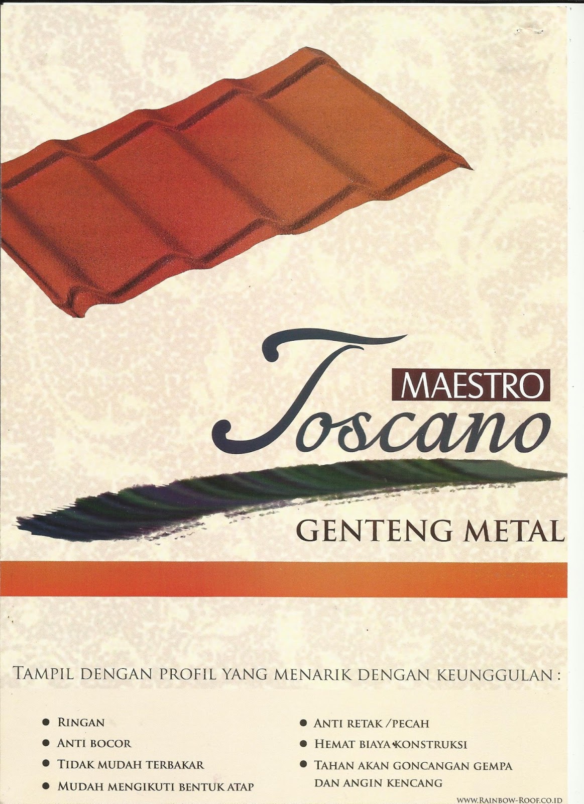 SUPPLIER BAHAN BANGUNAN ONLINE  ATAP BITUMEN  ATAP 