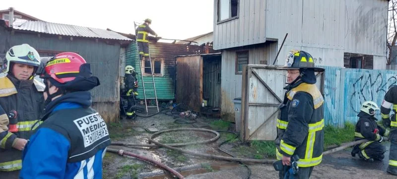 Incendio afecta vivienda en Rahue Alto