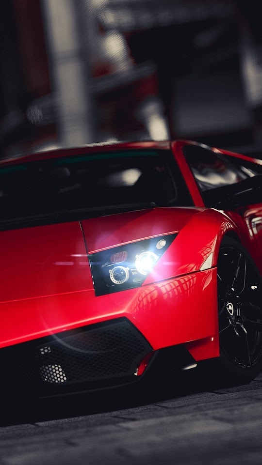 Lamborghini Veneno Bright Red  Android Wallpaper