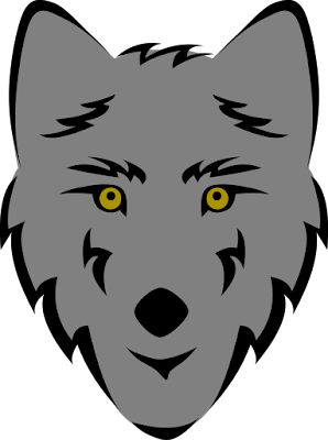 cute baby wolf clipart