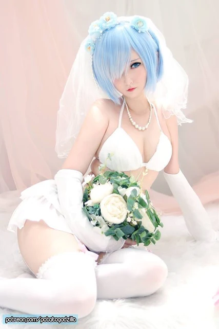 rem cosplay by potatogodzilla