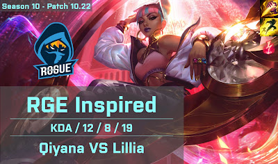 RGE Inspired Qiyana JG vs Lillia - EUW 10.22