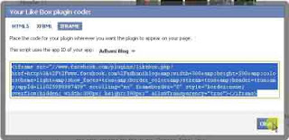 membuat facebook like box di blog