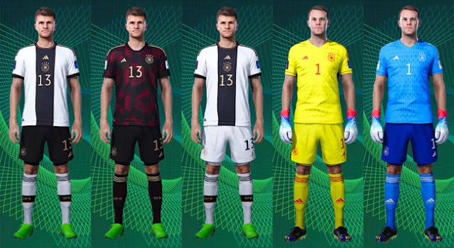 Germany Kits WC 2022 For eFootball PES 2021