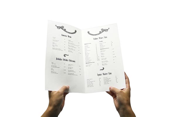 restaurant menu design