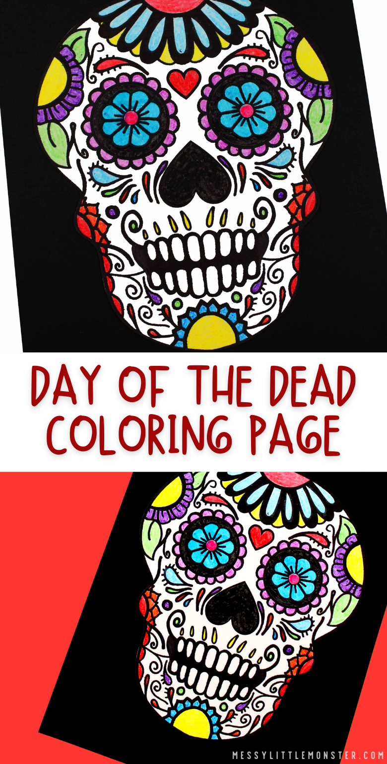 Day of the Dead coloring page