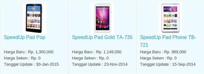 Daftar Harga Terbaru Hp SpeedUp Maret 2016 Daftar Harga Terbaru Hp SpeedUp Maret 2016