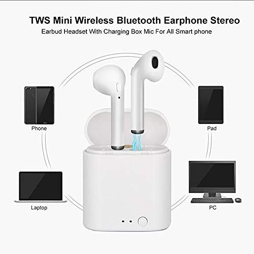 True Wireless Bluetooth Headset with in-Built Dual Mic Compatible For Smartphones, Tablets & Laptops Usthi Shopping Mall at Usthi Baazar