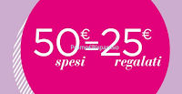 Logo Victoria50: 50 euro spesi = 25 euro regalati