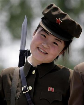 hot north korean women. Was it the smile, the bayonet,