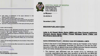 Ga sababbin Dokokin da babban bankin Nigeria cbn ya gabatar 