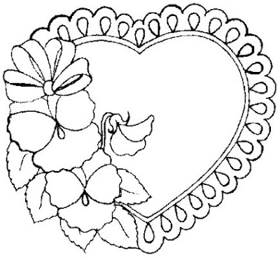 valentine coloring pages cute