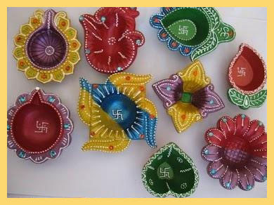 Colorful Diya