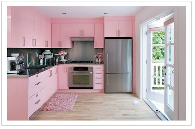 Bright Pink Kitchen