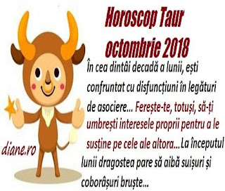 Horoscop Taur octombrie 2018