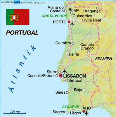 Mapamundi Mapa de Portugal Europa