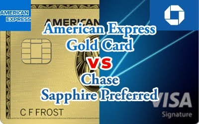【米最強クレカ対決】Amex Gold vs Chase Sapphire Preferred はどちらがおすすめか比較検証！