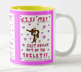 @tweeting truman   US ONLY Mug-Kiss Me I just Drank Out of The Toilet