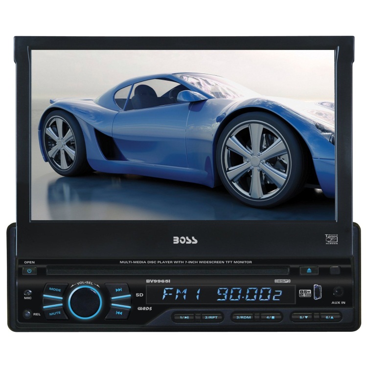 Boss Audio BV9965I DVD Player with Single-DIN 7-Inch Touchscreen TFT Monitor and AM/FM Receiver
