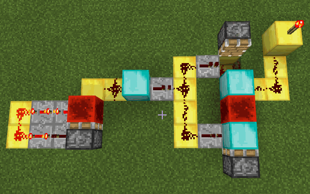 Mechanical T Flip Flop Counter In Minecraft