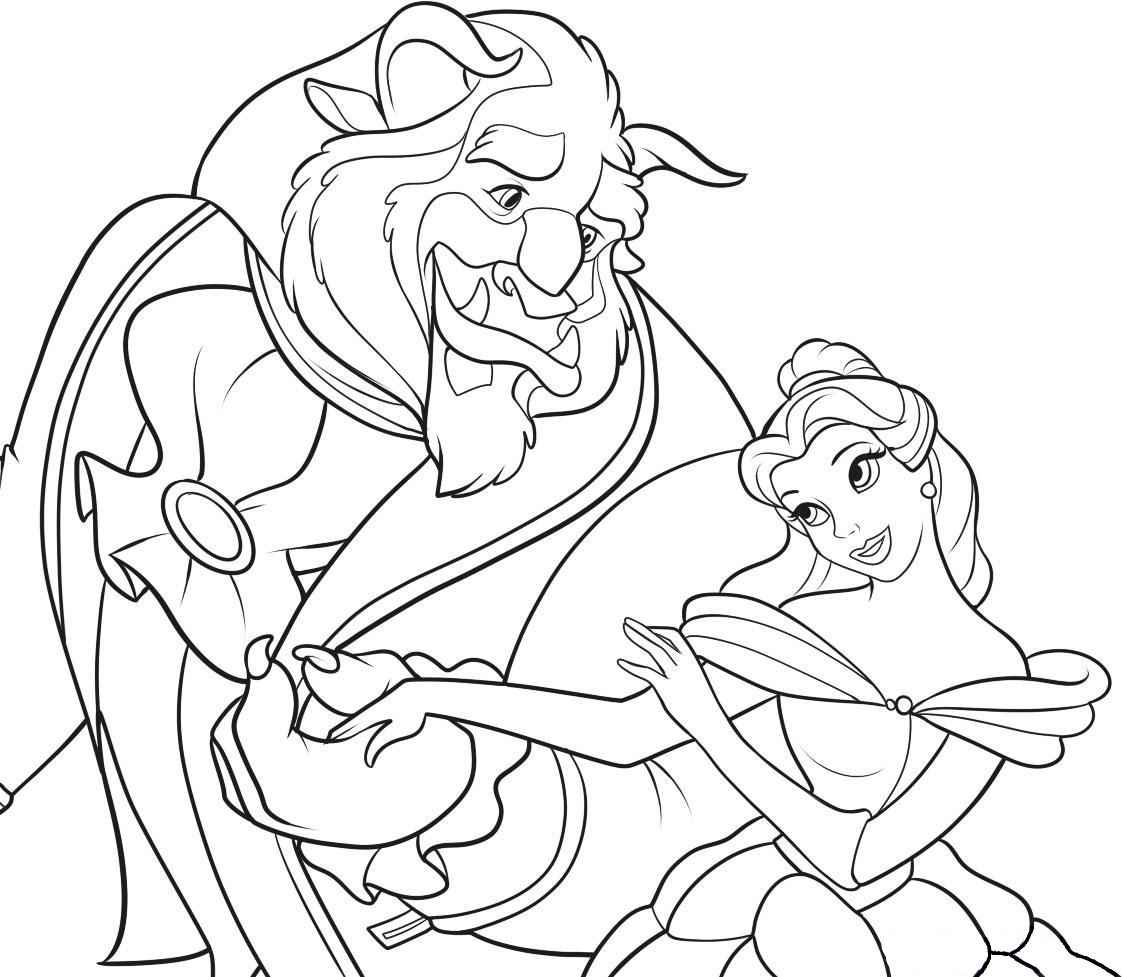 Beauty and the beast coloring pages are assembled for Disney princess lovers one of which surely can be your girl These coloring pages fulfill the need of