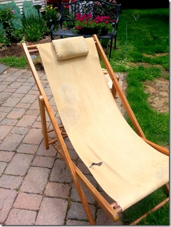 old beach chair
