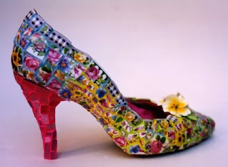 Mosaic Colorful Shoes by Candace Bahouth