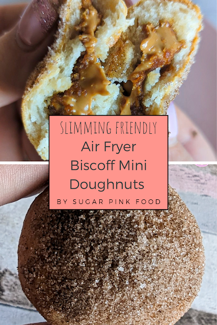 Lower Calorie Air Fryer Biscoff Mini Doughnuts