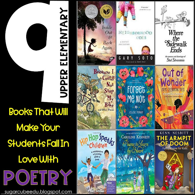 photo of 9 Upper Elementary Books That Will Make Your Students Fall In Love With Poetry: sugarcubeedu.blogspot.com