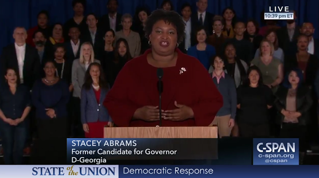 State of the Union 2019 Democratic Response Stacey Abrams IBEW Auditorium