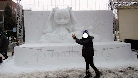 北海道、さっぽろ雪まつりの雪像、雪ミク