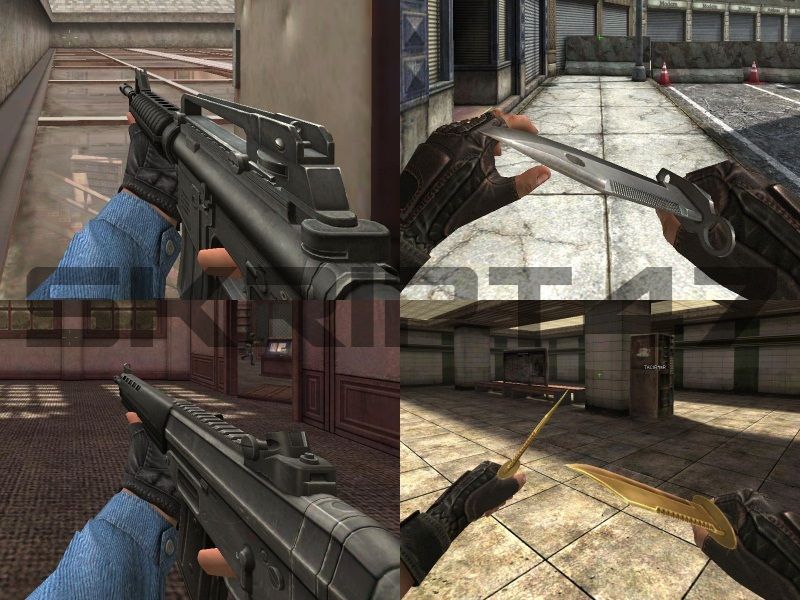 M4A1 Non Ex Mod, SG550 Non Ex Mod, M-7 Gold Dual, M-9 Mod