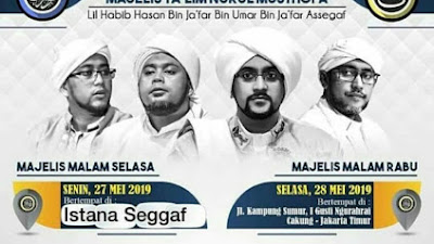 Jadwal Majlis Nurul Musthofa Minggu ini, 27 Mei - 1 Juni 2019