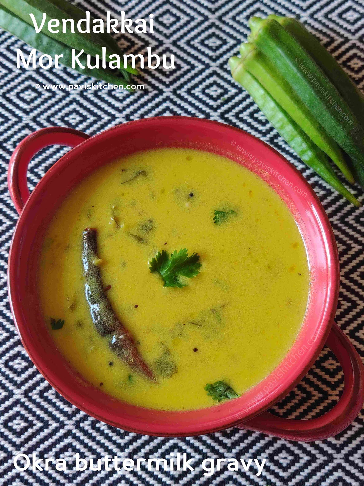 mor kulambu recipe | vendakkai mor kuzhambu | okra more kulambu | buttermilk gravy