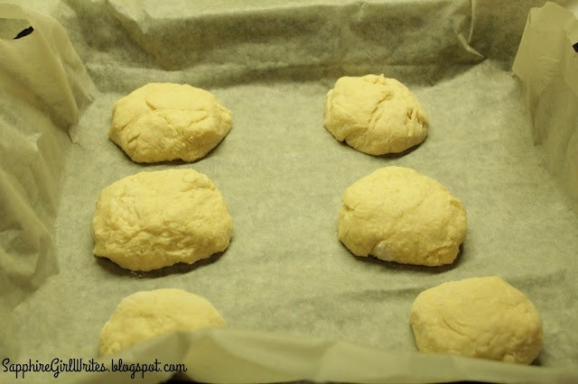 Paris buns ready to go into the oven