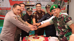 Kapolres Indramayu Menghadiri Acara Peringatan HUT TNI Ke-77 Dan Pembukaan BSMSS Tahun 2022