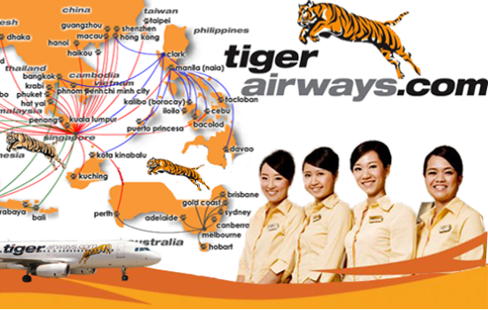Danh sách các tuyến bay của Tiger Airways tại Việt Nam
