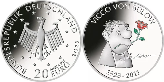 Germany 20 euro 2023 - Vicco von Bülow (Loriot)