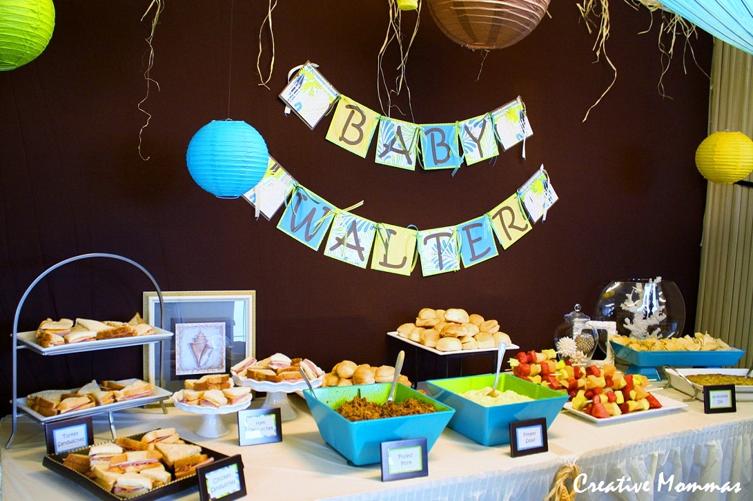 Creative Mommas: Beach Themed Baby Shower