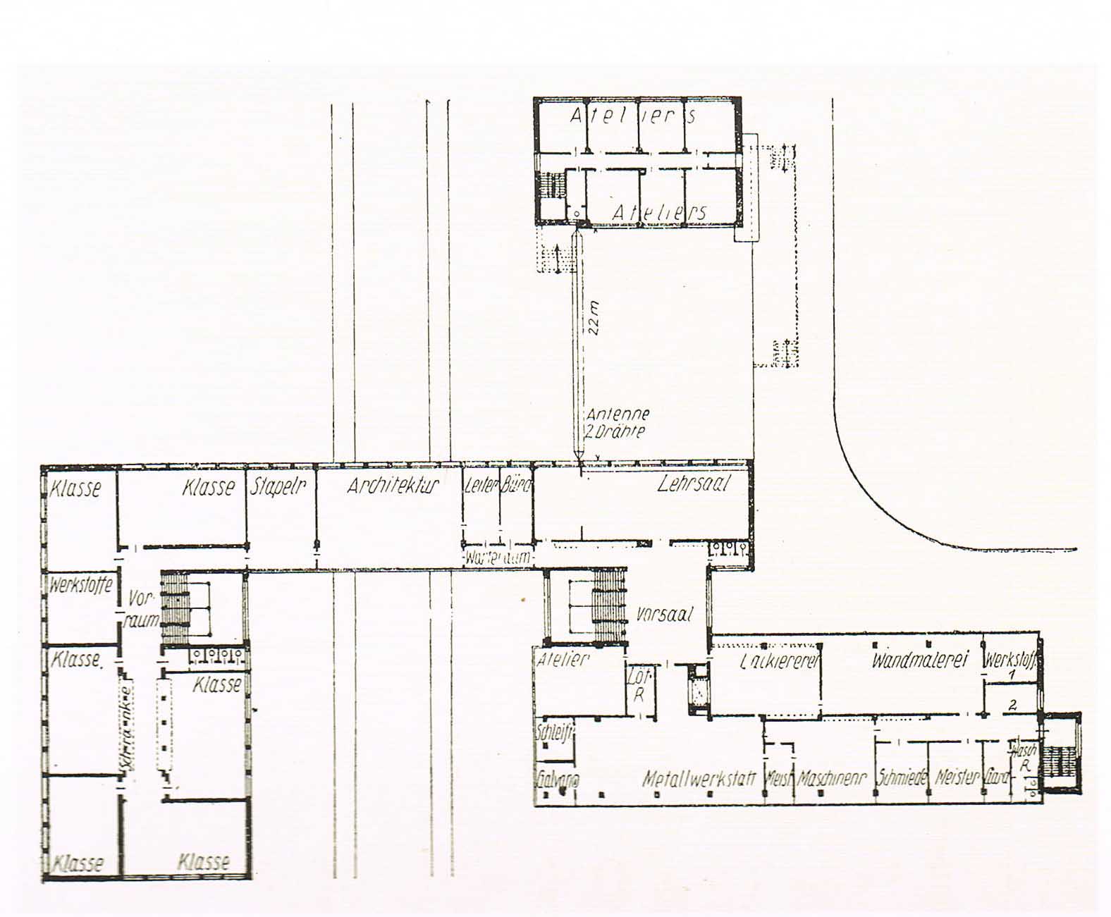 Bauhaus Building Floor Plan